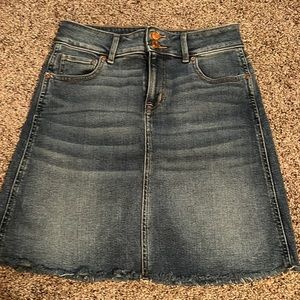 Maurices Denim Skirt with Raw hem